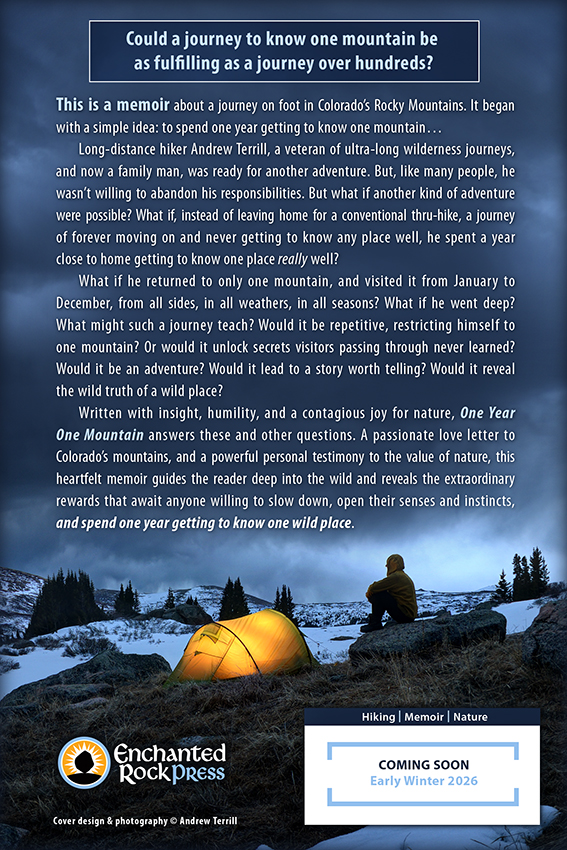 One Year One Mountain Back Cover