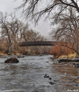 clear creek in golden colorado in wet weather