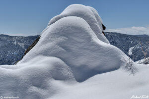 snow covered rock on mount galbraith open space colorado