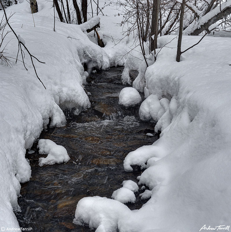 winter stream golden gate canyon state park colorado