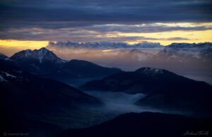 evening light across the alps austria kitzbuhel