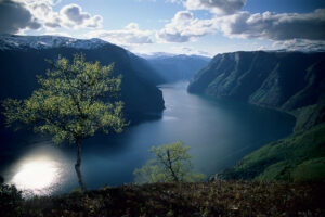 aurlandsfjorden in norway may 1998