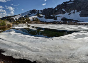 upper forest lake james peak wilderness colorado june ice