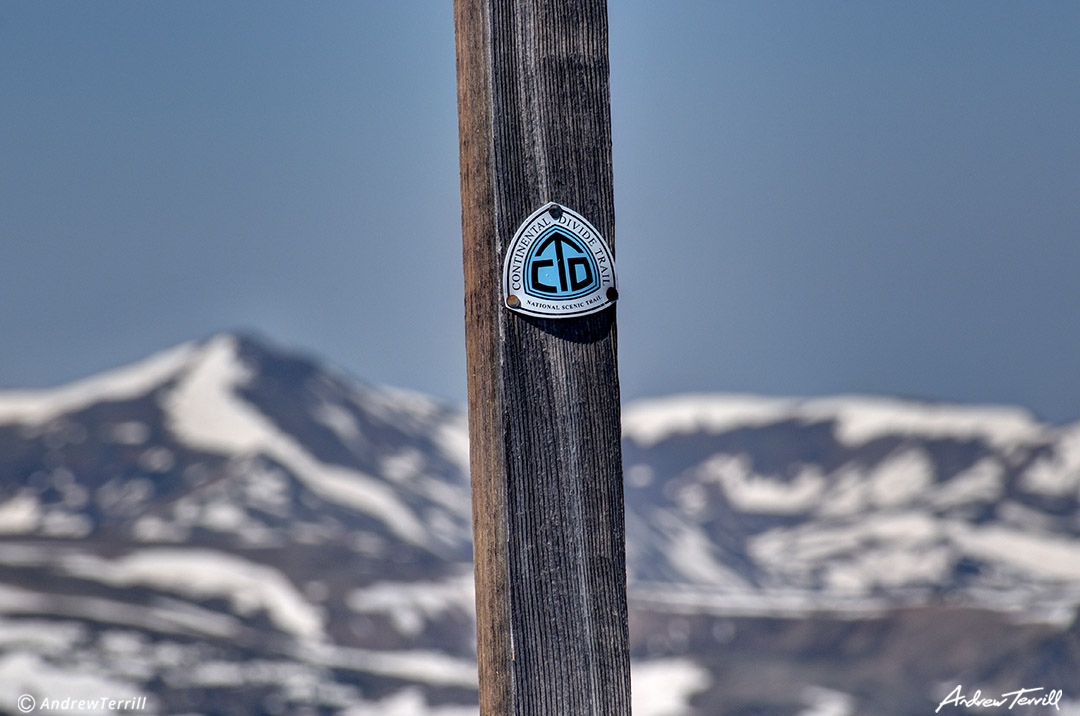 National Scenic Trail CDT trail marker colorado continental divide sign post waymarking