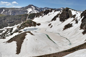 iceberg lakes james peak wilderness cdt colorado june