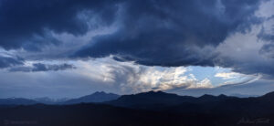 evening light over rocky mountain national park