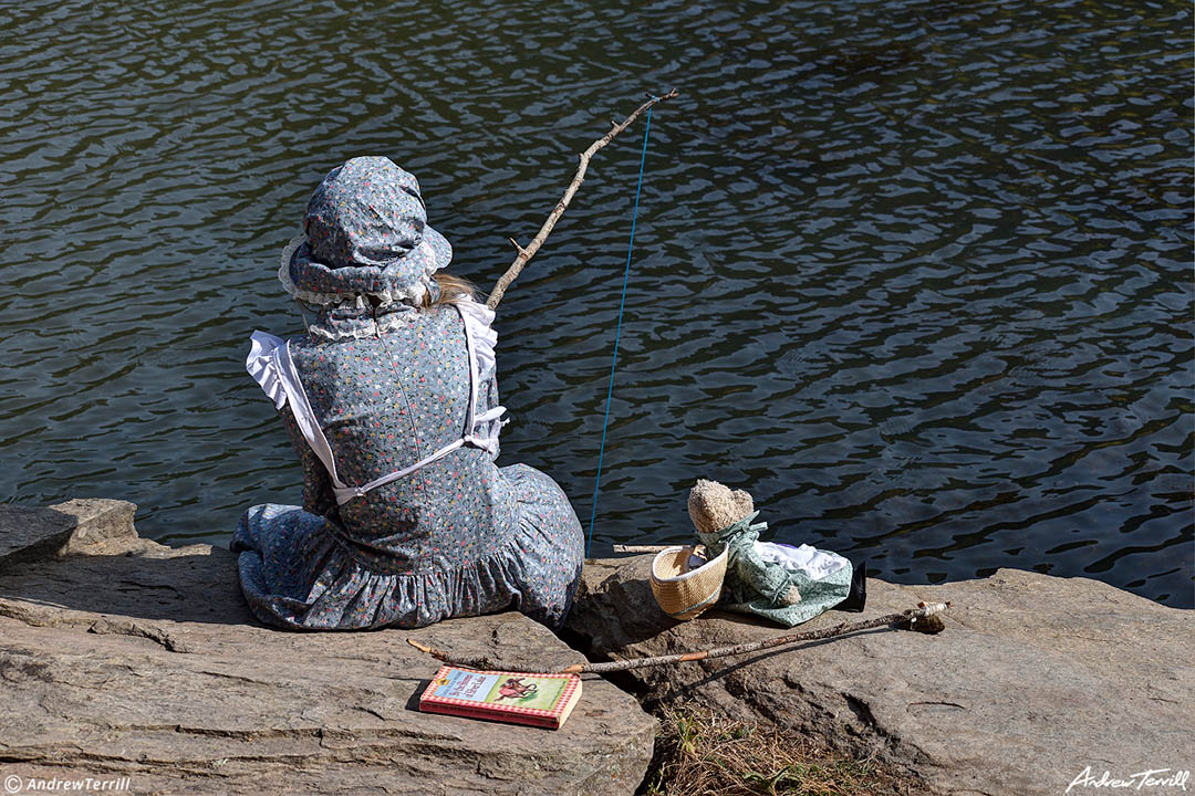 pioneer girl fishing