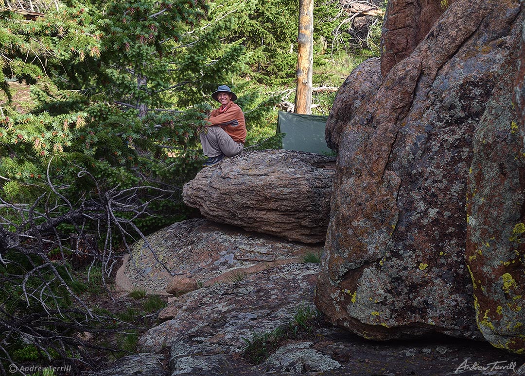 tarp camp among the rocks andrew terrill