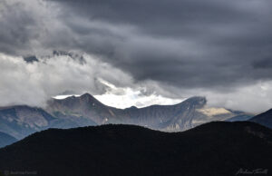 approaching storm in the sangre di cristo range colorado