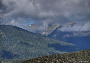 clearing clouds sangre di cristo range colorado