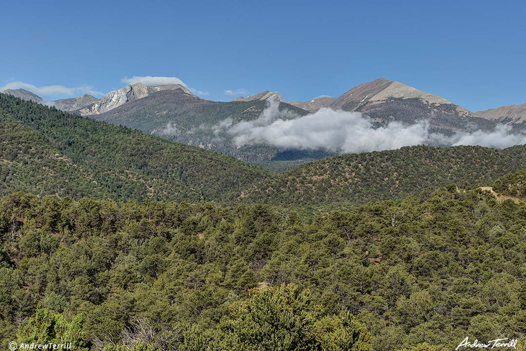 clouds drifting beneath sangre di cristo mountains