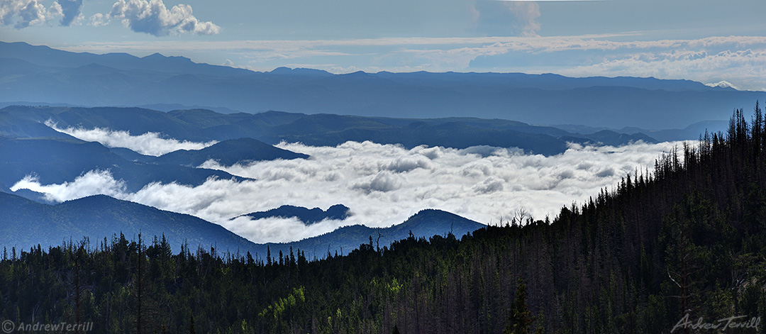 clouds seen from bushnell lake sangre di critso range colorado