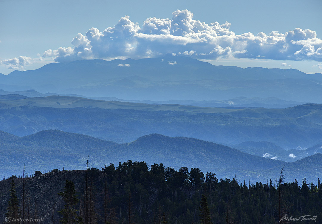 pikes peak seen from sangre di cristo range