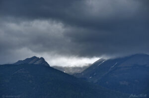 threatening storm clouds over colorado mountains sangre di cristo range