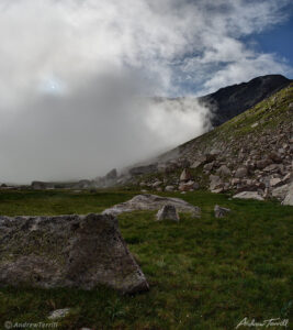 morning mist and sun mount evans colorado