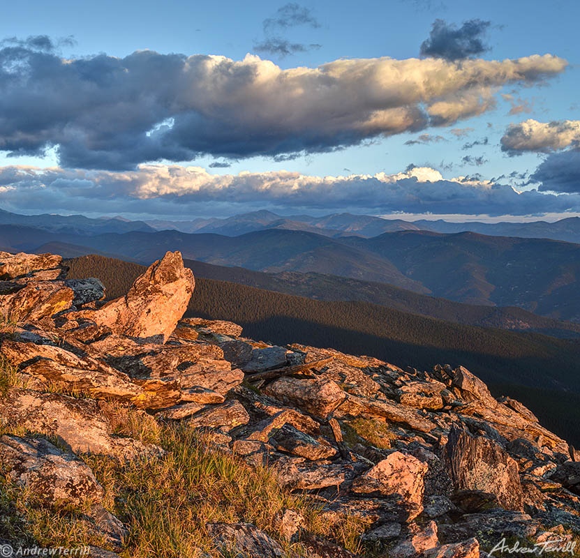 morning light on Chief Mountain Colorado summer