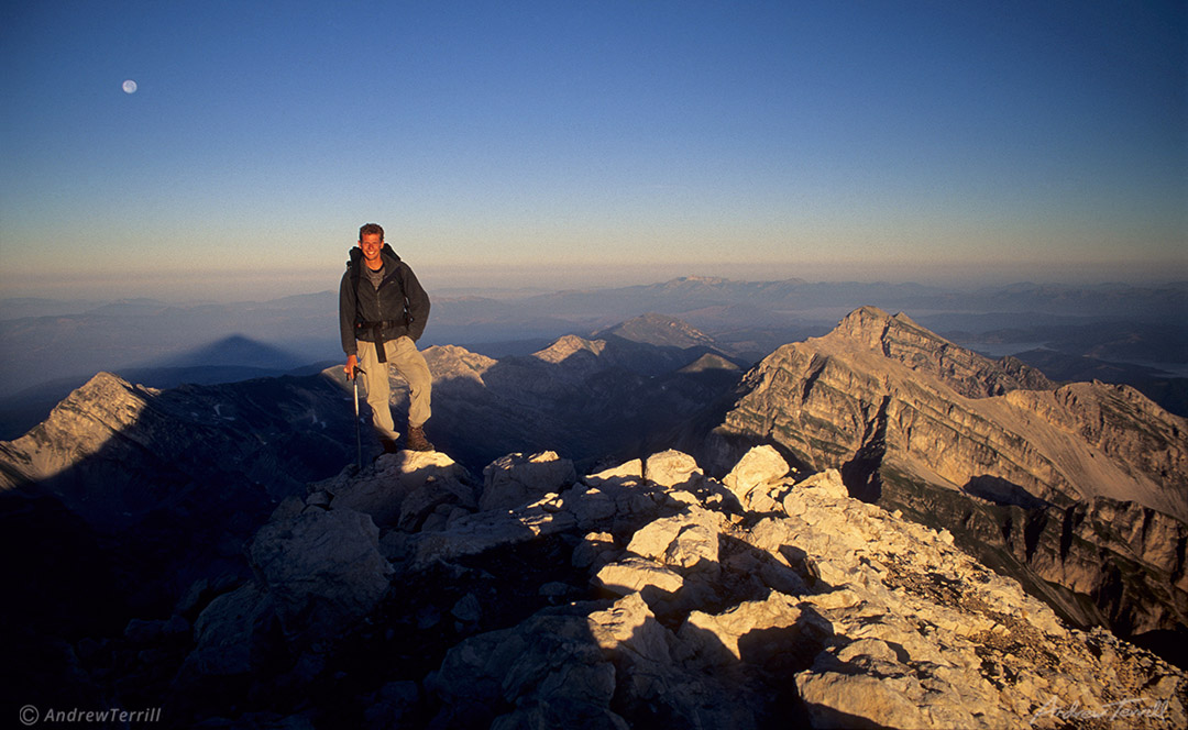 on the summit of Corno Grande Gran Sasso d Italia Apennines