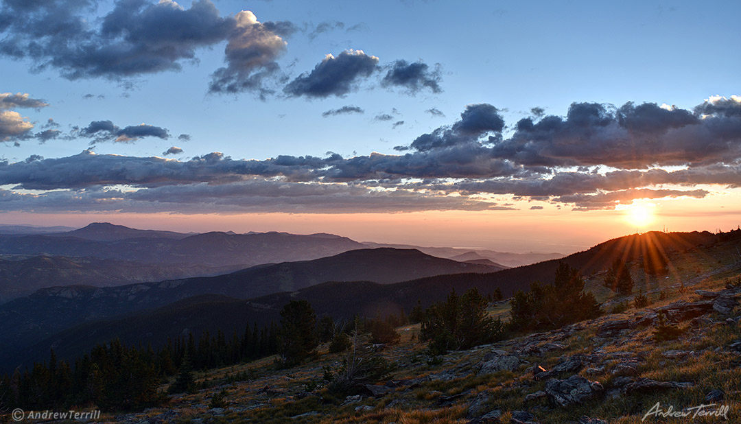 sunrise over the front range colorado summer