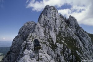 ridge walking in the abruzzo June 1997