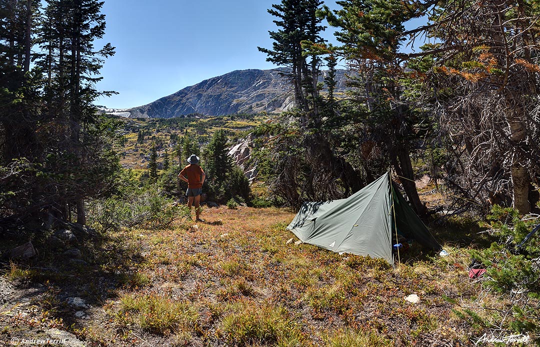 camp near betty and bob lakes indian peaks wilderness colorado