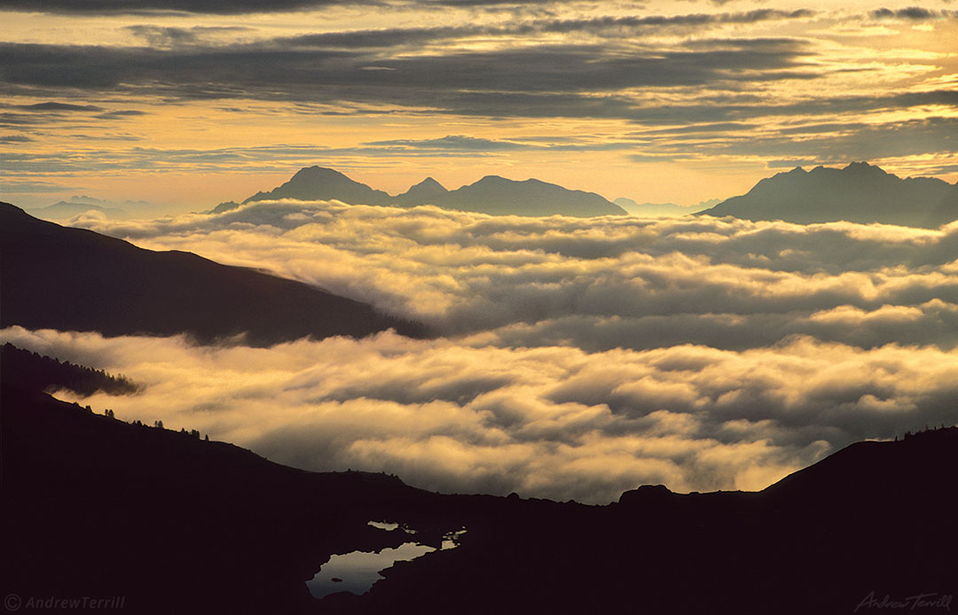 above the clouds italian alps September 1997