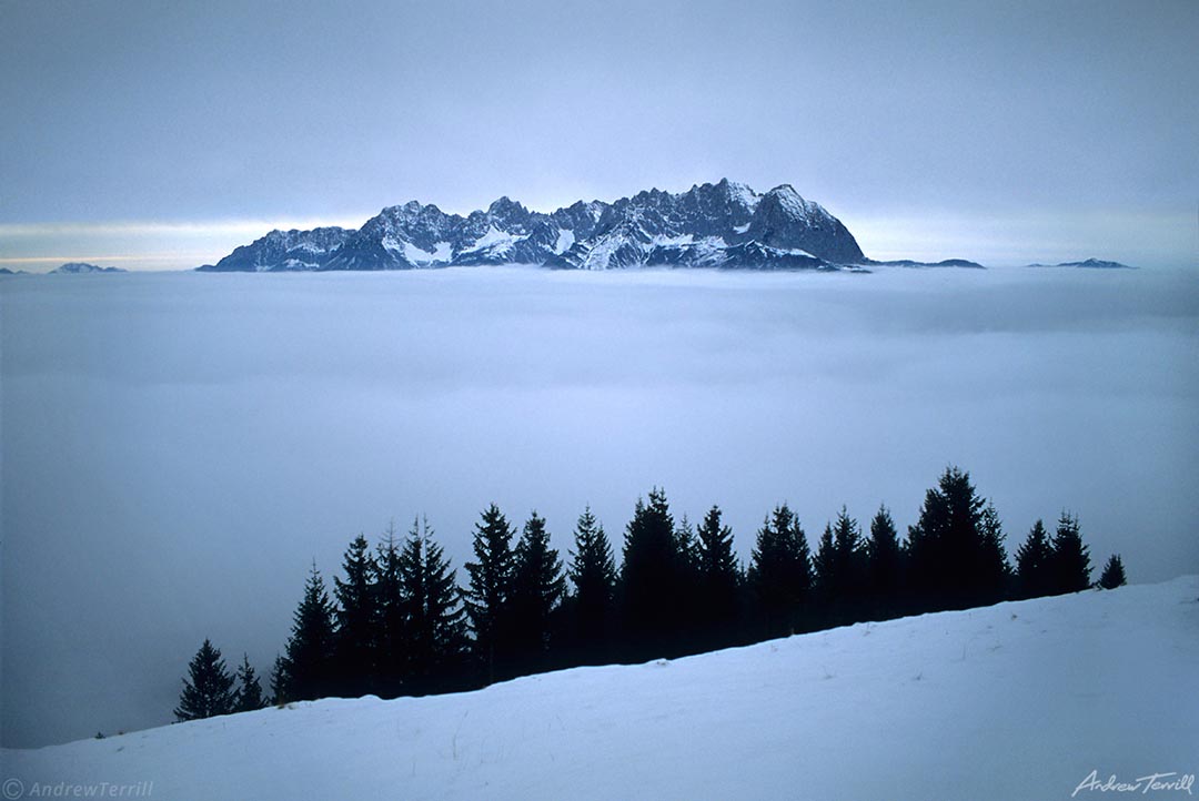 cloud sea austria alps November 1997