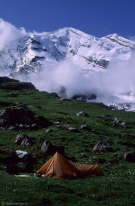 wild camp beneath the hohturli pass switzerland alps