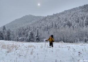 andrew terrill in colorado cold winter day with snow