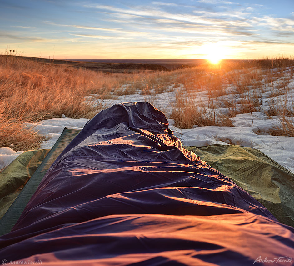 bivvy sleeping bag view