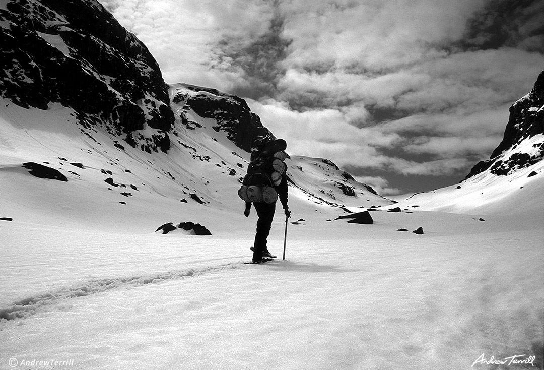 snowshoeing norway may 1998