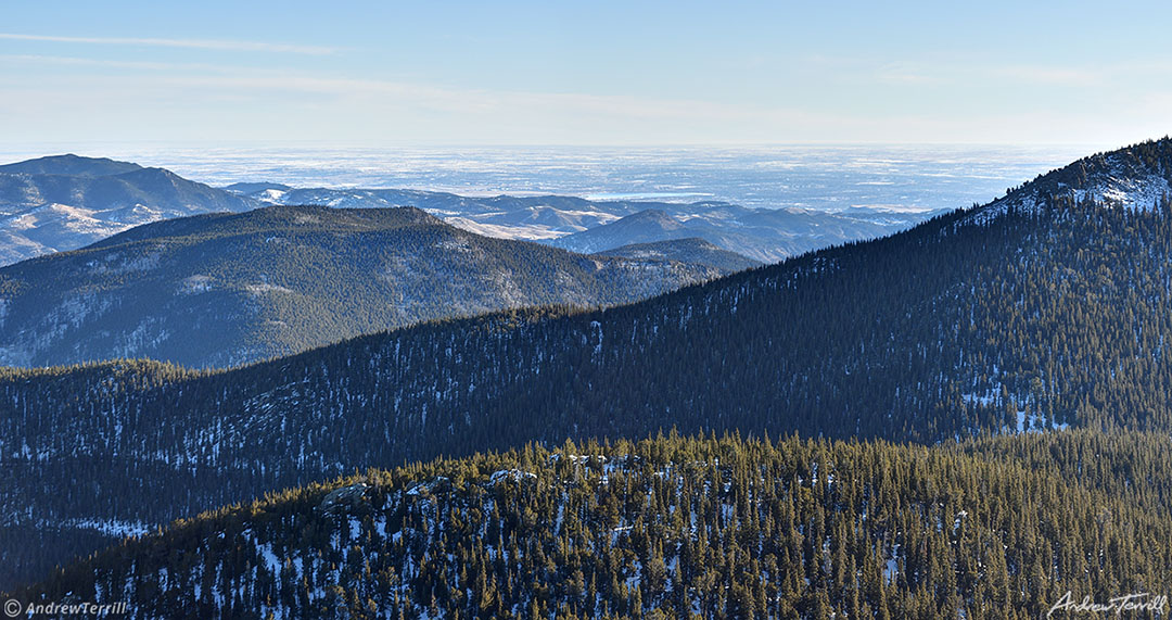 colorado front range foothills above golden