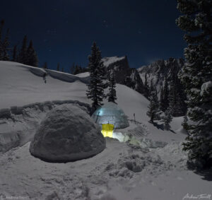 igloo by moonlight