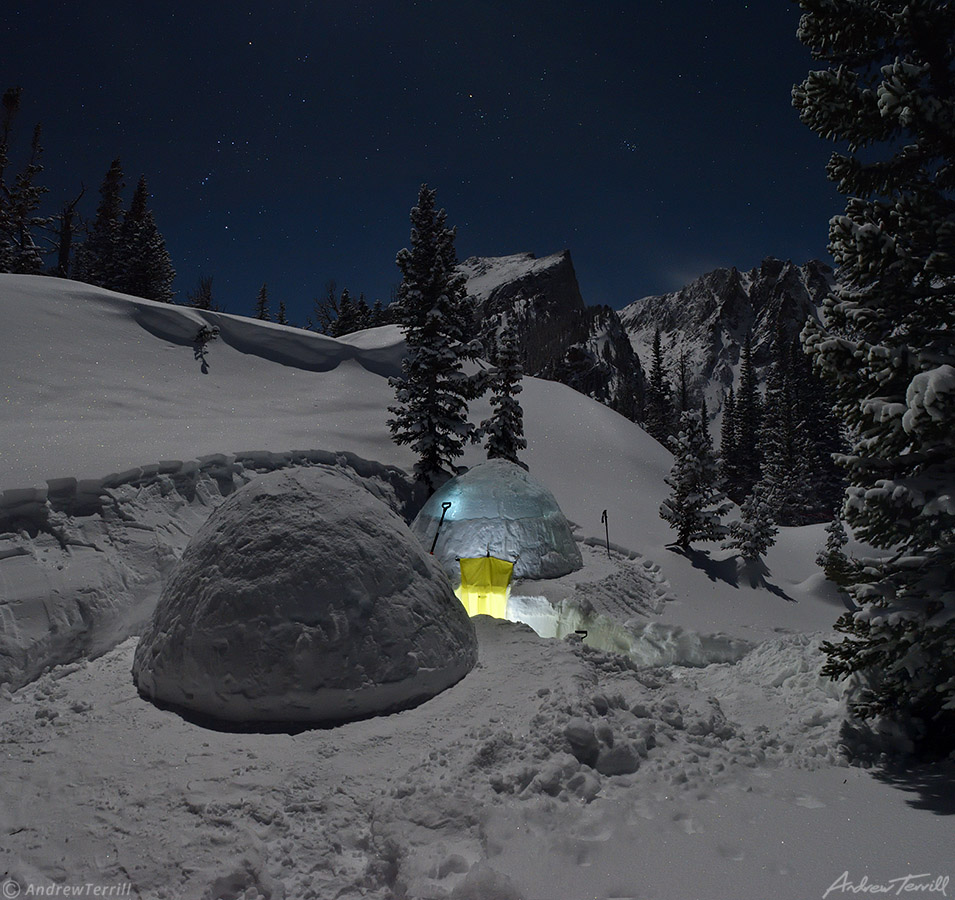 igloo by moonlight