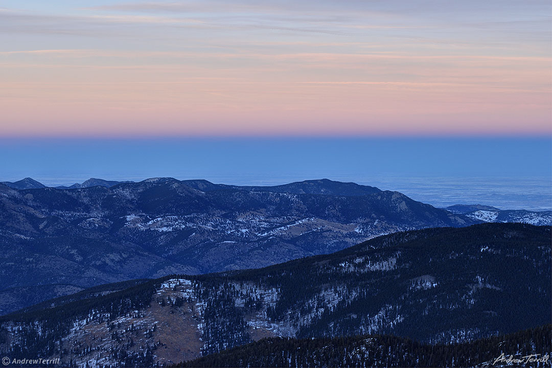 the belt of venus above the plains