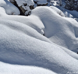 pillows of snow