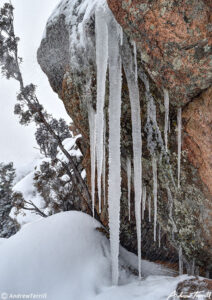 icicles on granite golden colorado