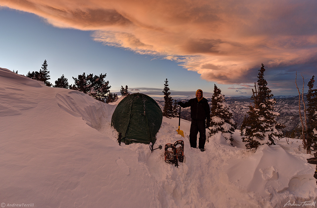 evening in camp chief mountain colorado