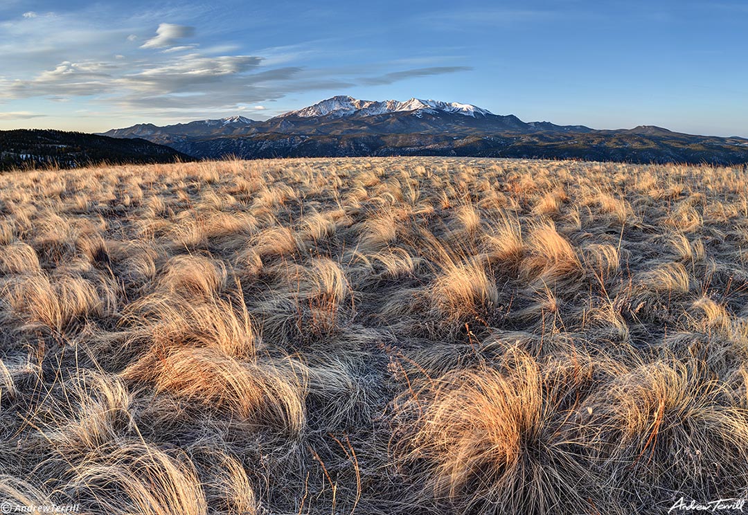 pikes peak from bald mountain woodland park colorado