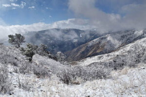 Clear Creek Canyon and clearing clouds winter golden colorado