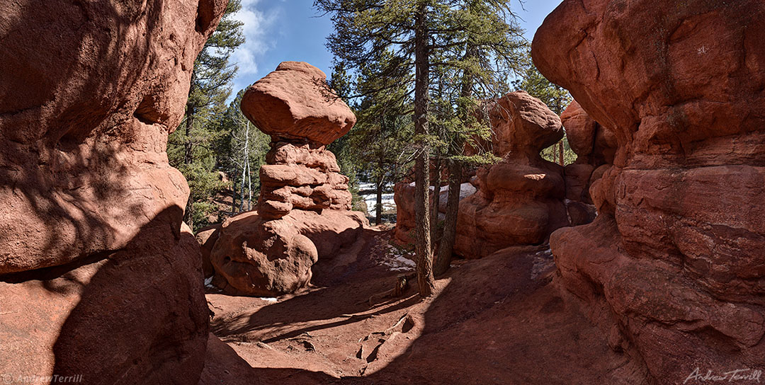 red rocks near woodland park colorado