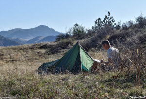 april 30 andrew terrill in camp proofing on sacred ground