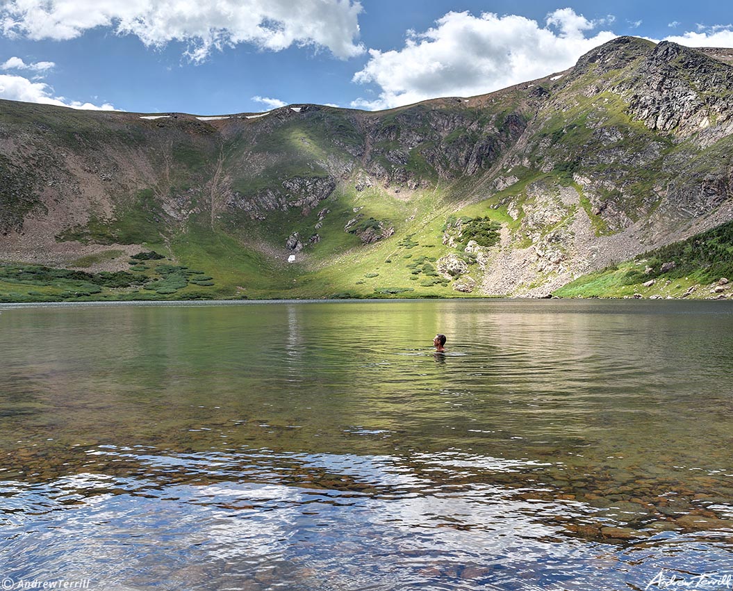 James Peak Wilderness Colorado Heart Lake wild swim august 11 2022