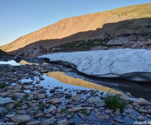 James Peak Wilderness Colorado snowdrift august 11 2022