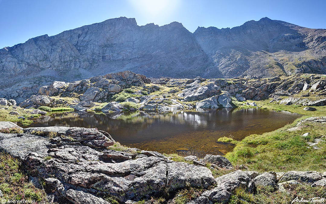 mountain pool beneath mt bierstadt colorado 27 august 2022