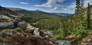 perch with a view in the mount evans wilderness colorado mount blue sky