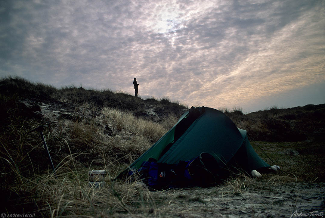 wild camp among the dunes