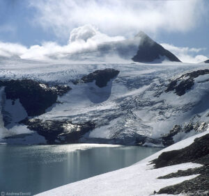 Okstindbreen norway glacier