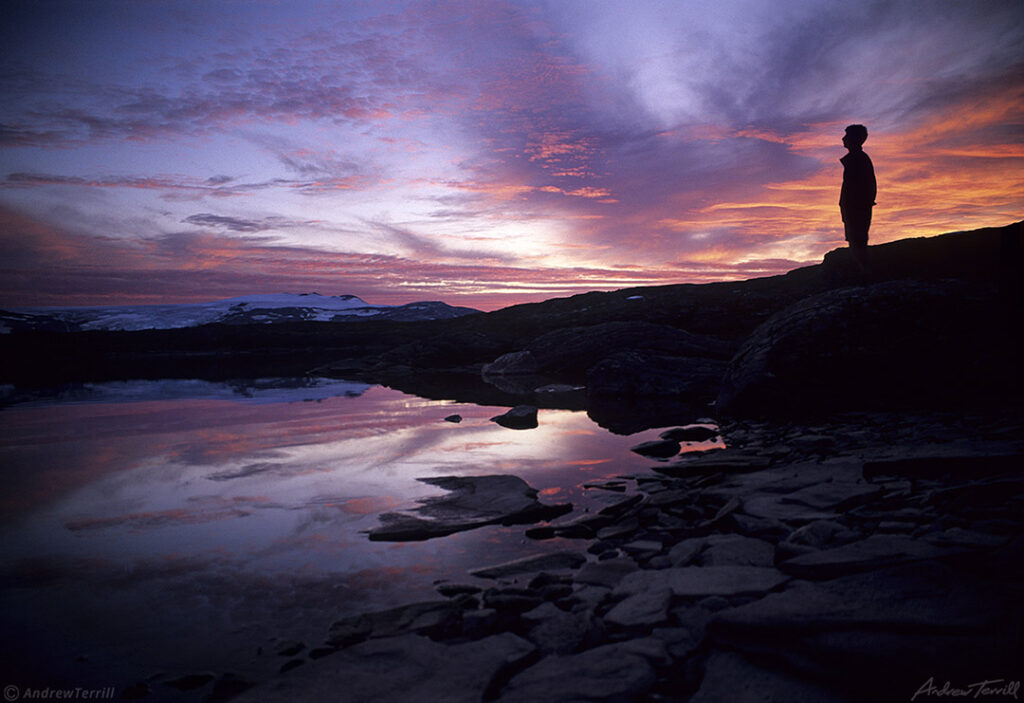 sunset in the Norwegian Arctic