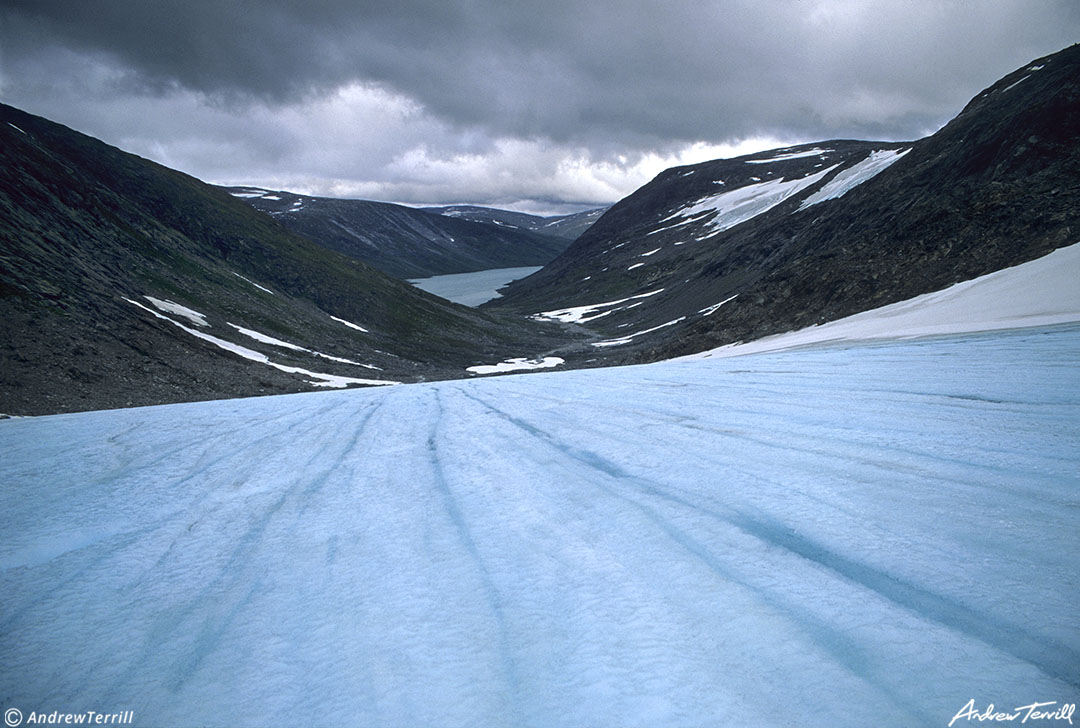 an unnamed outlet arm of the svartisen ice cap