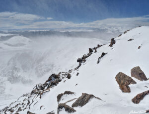 015 summit view Mount Bierstadt colorado in winter